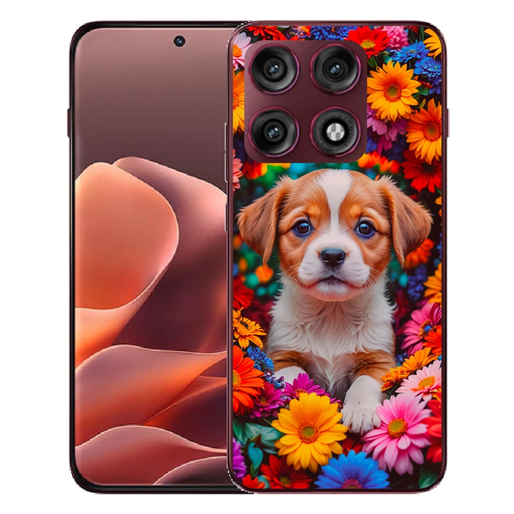 mmCase gél tok a Motorola Edge 70 Pro-hoz – aranyos kiskutya