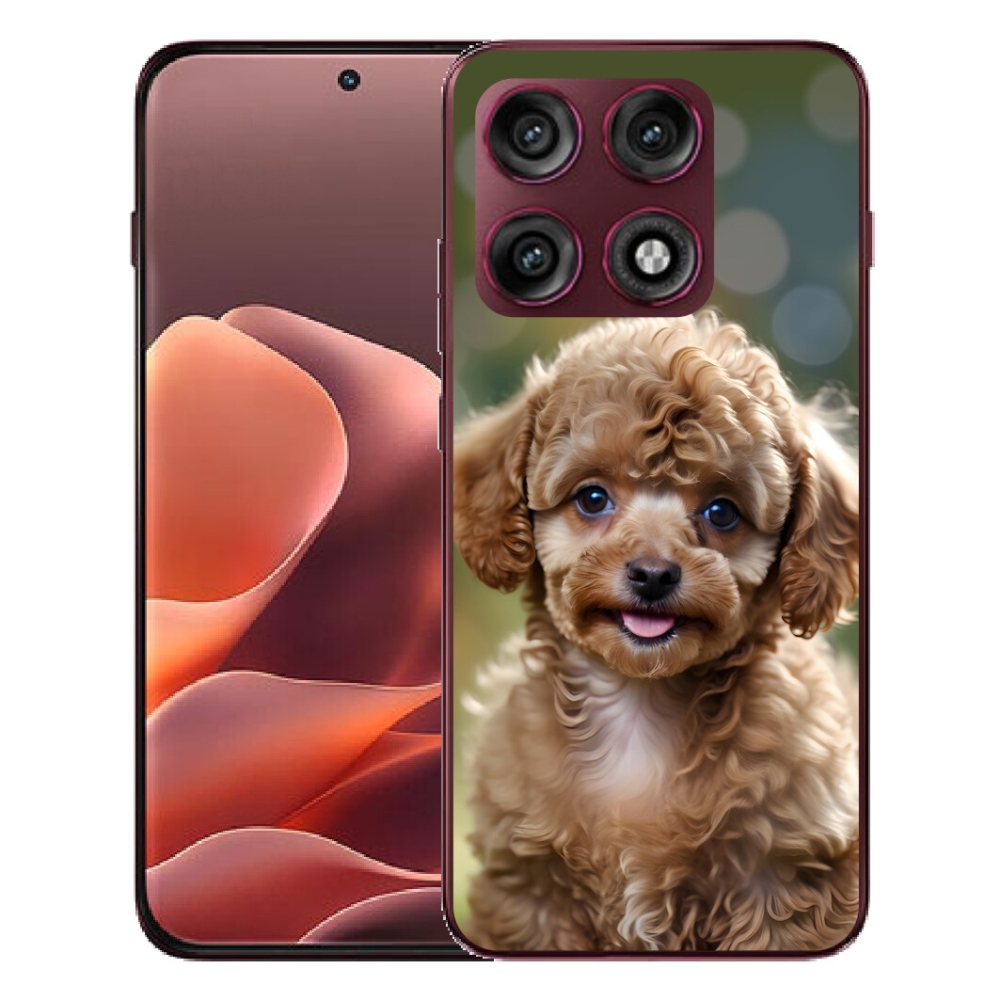 mmCase gél tok a Motorola Edge 70 Pro-hoz – aranyos pudli