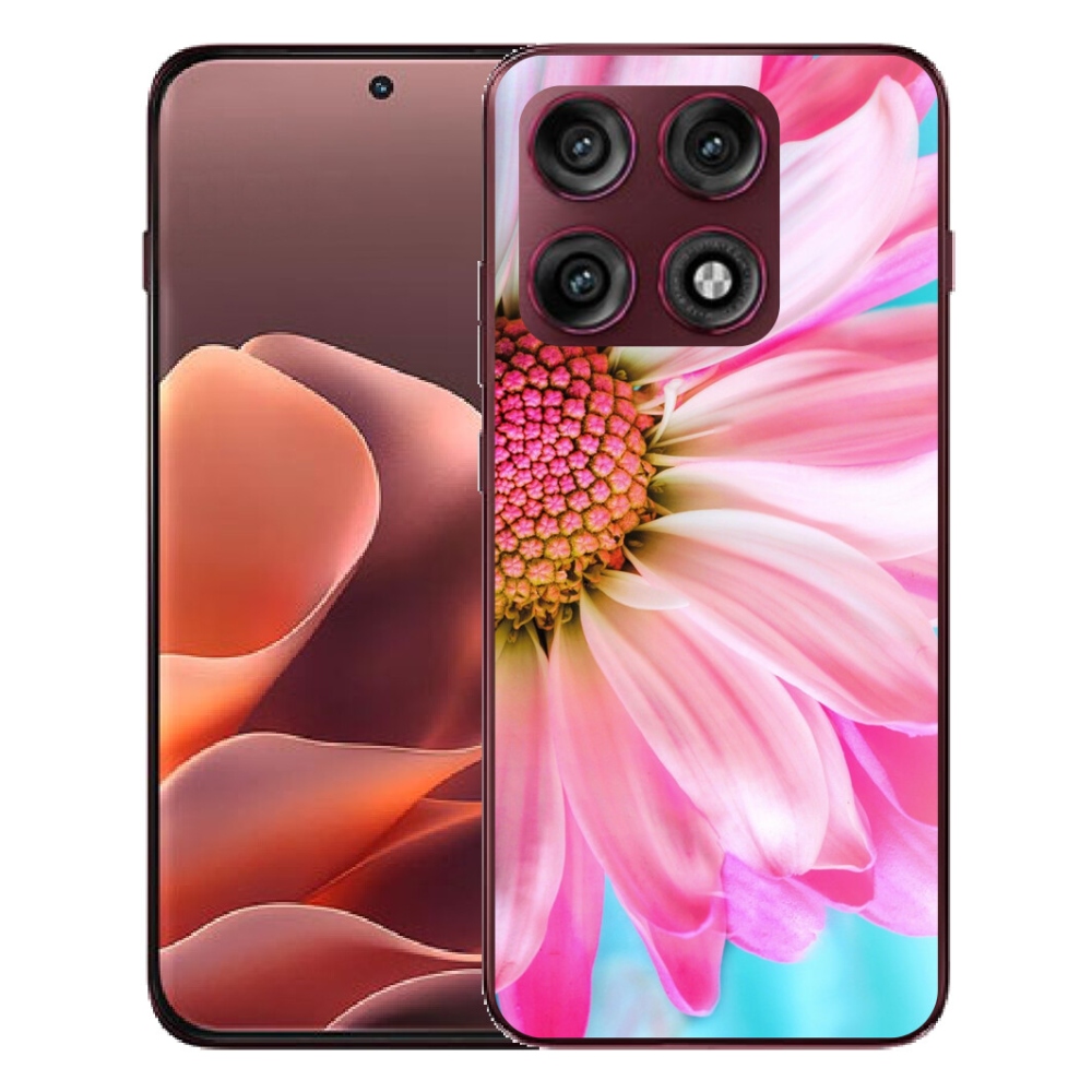 mmCase géltok a Motorola Edge 70 Pro-hoz – rózsaszín virág
