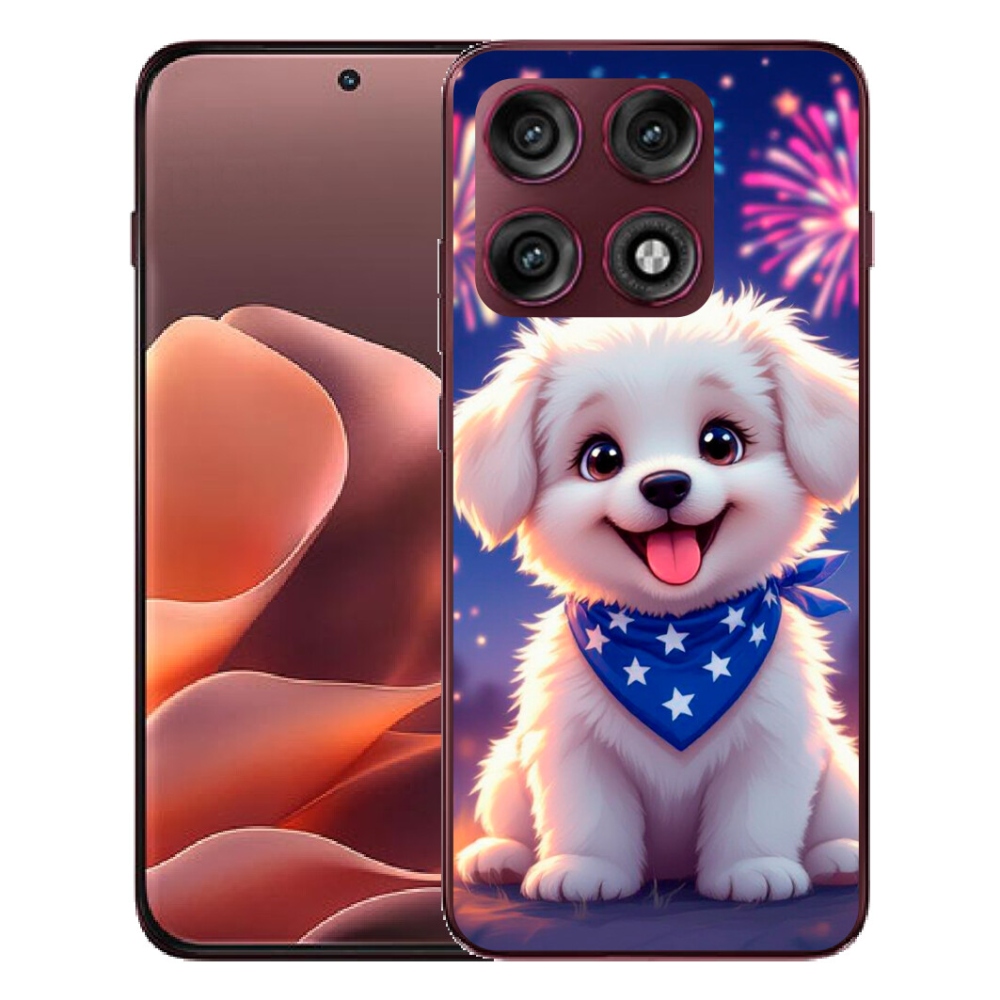 mmCase gél tok a Motorola Edge 70 Pro-hoz – ünnepi kiskutya