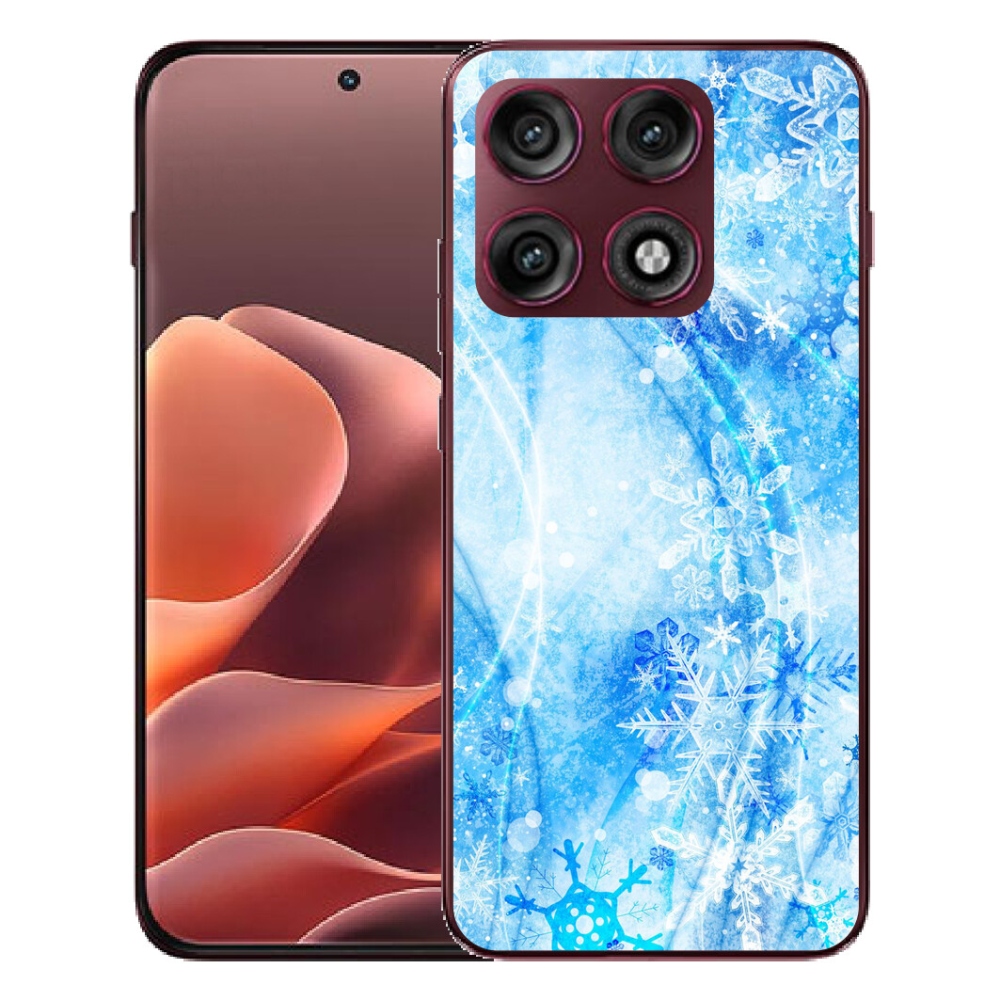 mmCase gélhuzat a Motorola Edge 70 Pro-hoz – hópelyhek