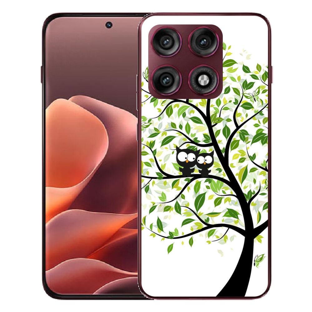 mmCase gél tok a Motorola Edge 70 Pro-hoz – baglyok a fán
