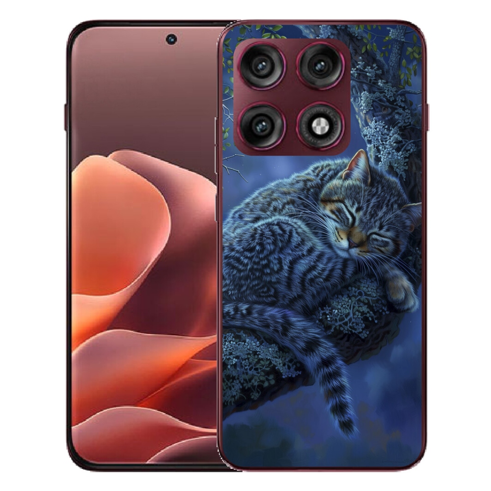 mmCase gél tok a Motorola Edge 70 Pro-hoz – alvó macska