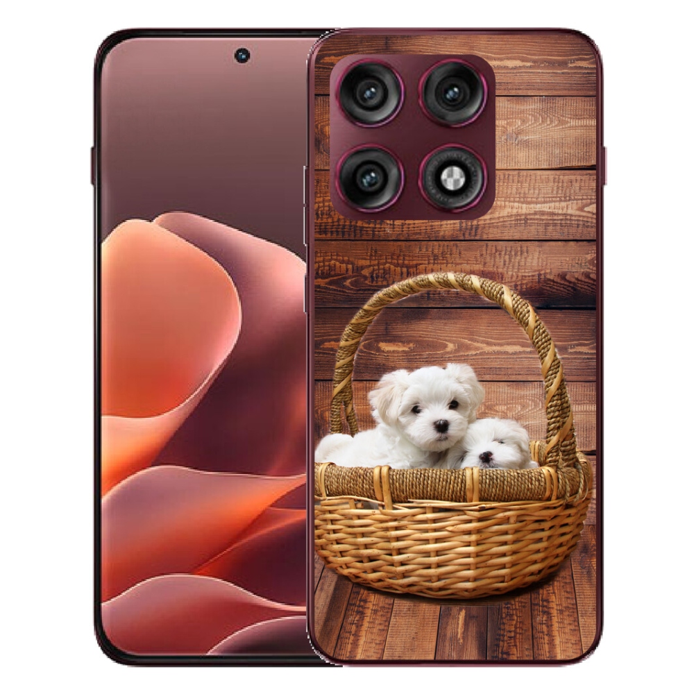 mmCase gél tok a Motorola Edge 70 Pro-hoz – kiskutyák