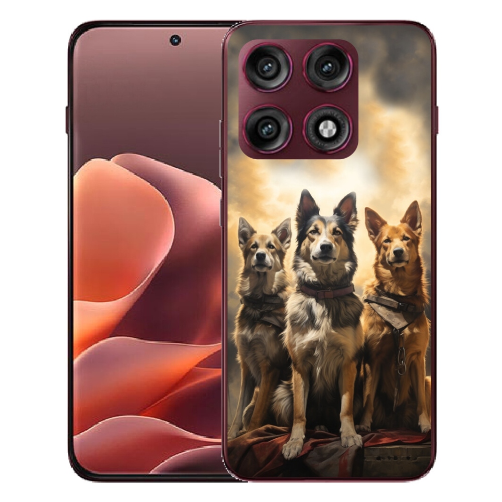 mmCase géltok a Motorola Edge 70 Pro-hoz – három kutyus