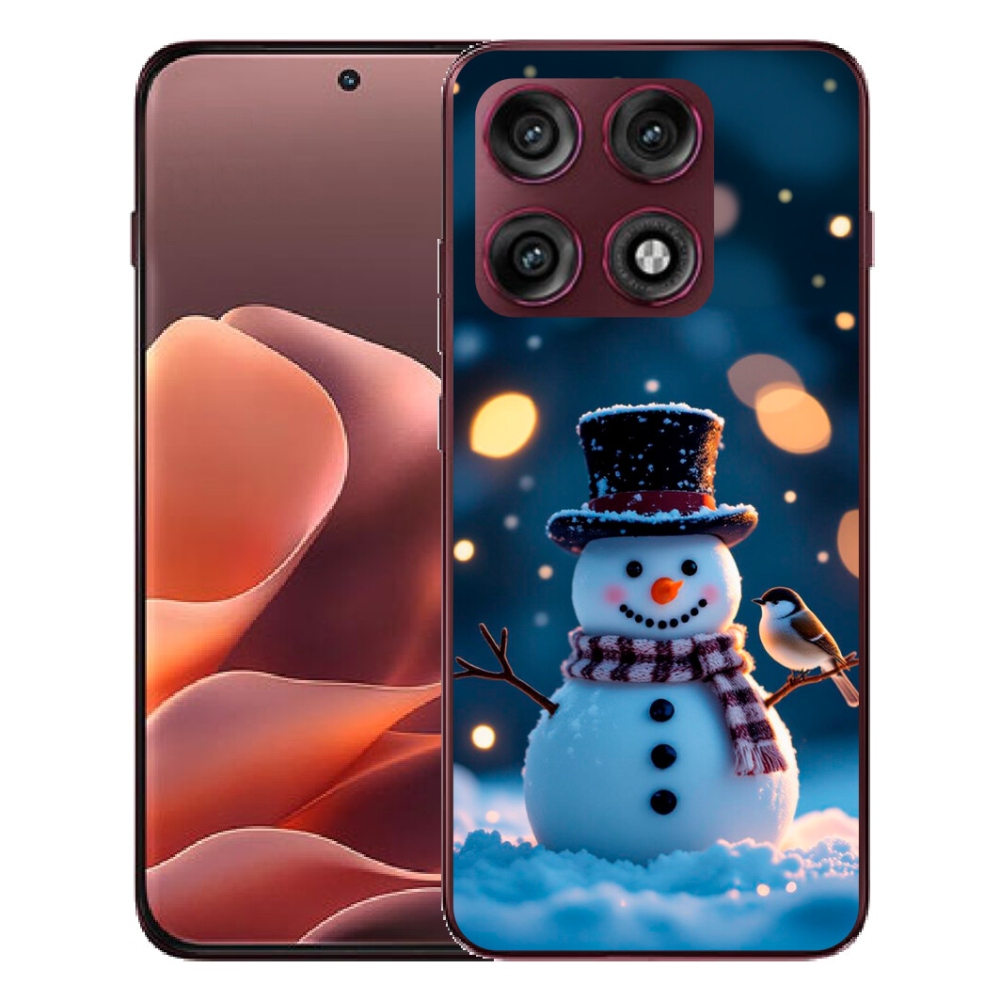 mmCase gél tok a Motorola Edge 70 Pro-hoz – karácsonyi hóember