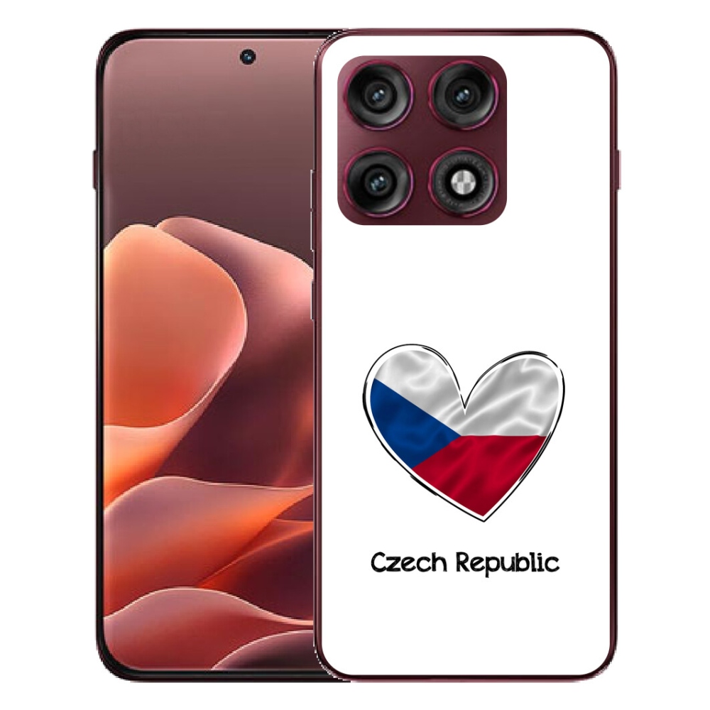 mmCase géltok a Motorola Edge 70 Pro-hoz – zászló, szív, fehér háttér