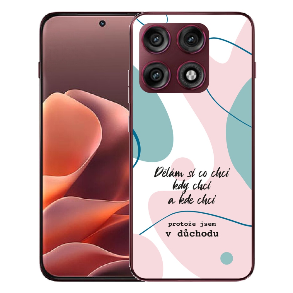 mmCase géltok a Motorola Edge 70 Pro-hoz – vicces felirat, 10 fehér háttér