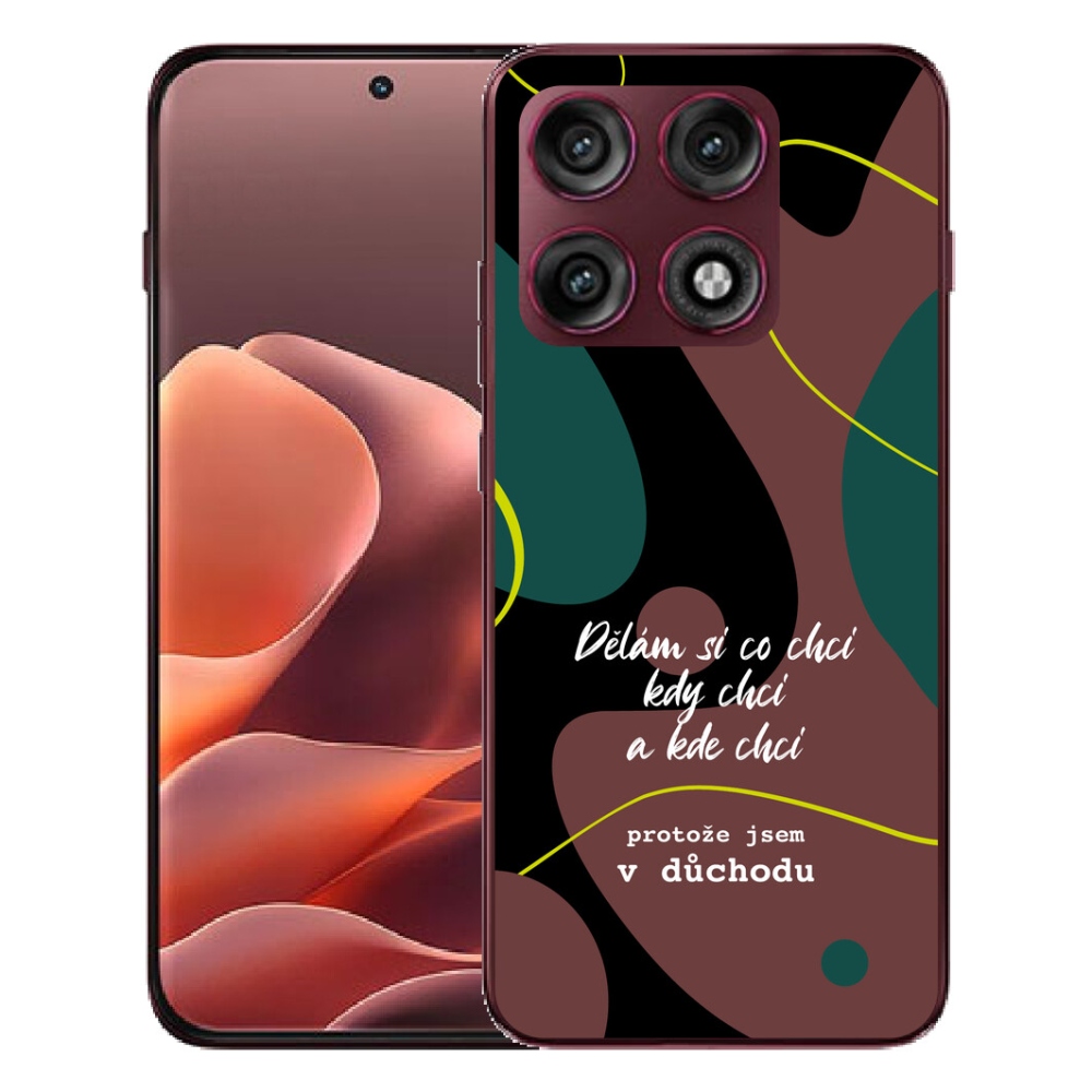 mmCase gél tok a Motorola Edge 70 Pro-hoz – vicces felirat, 10 fekete háttér