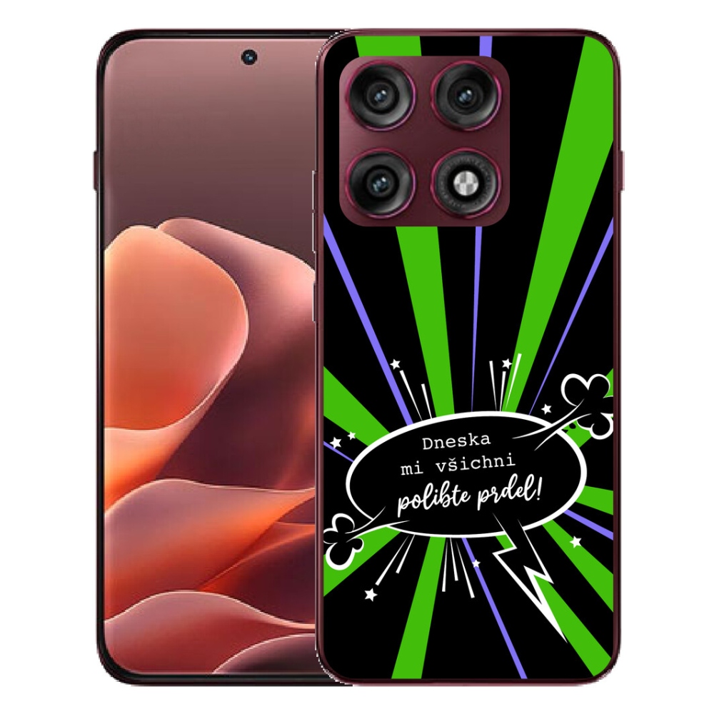 mmCase géltok a Motorola Edge 70 Pro-hoz – vicces szöveg, 15, fekete háttér