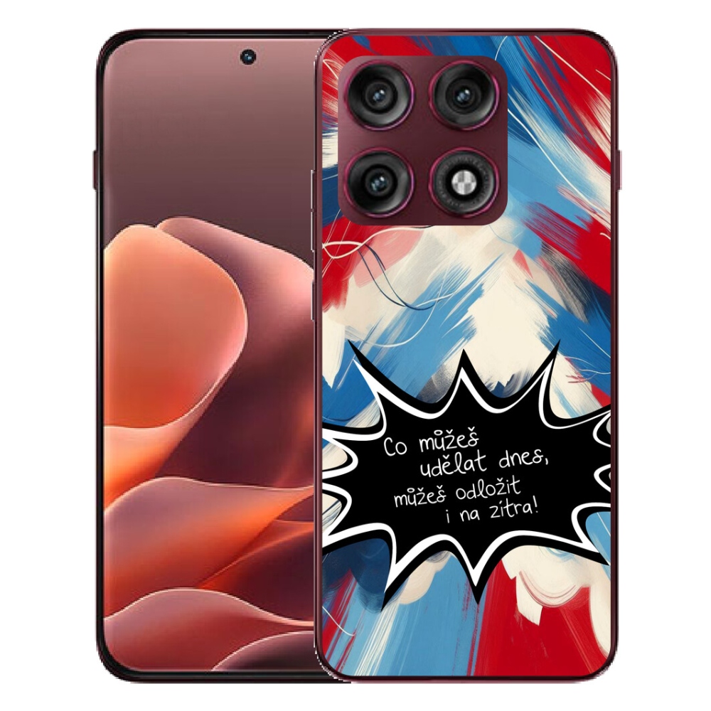 mmCase géltok a Motorola Edge 70 Pro-hoz – vicces felirat, 9-es szám, fekete háttér