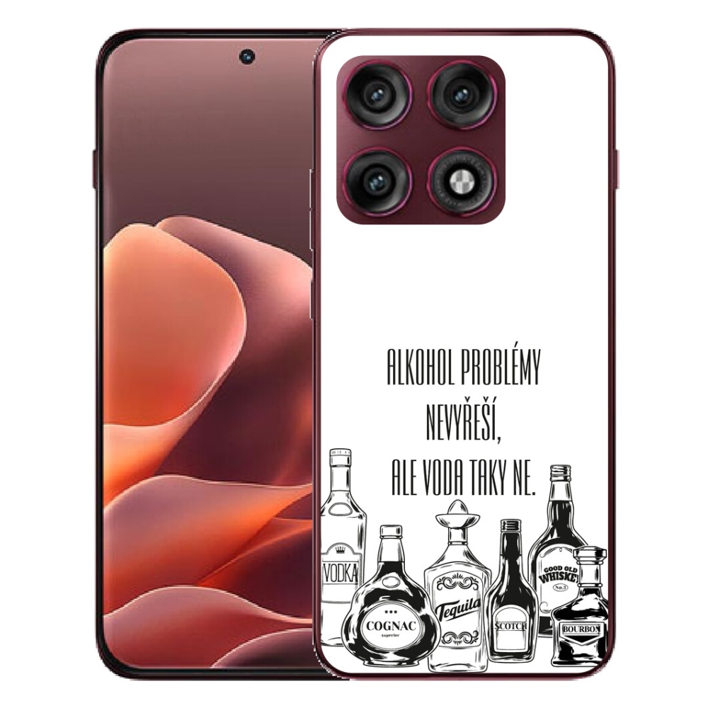 mmCase géltok a Motorola Edge 70 Pro-hoz – vicces felirat fehér háttérrel
