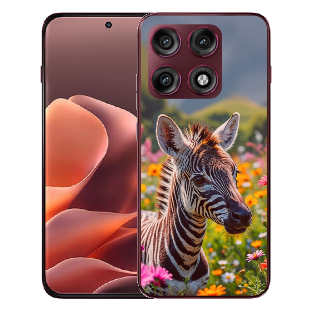 mmCase géltok a Motorola Edge 70 Pro-hoz – zebra a réten