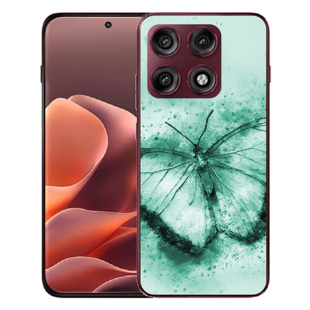 mmCase géltok a Motorola Edge 70 Pro-hoz – zöld pillangó