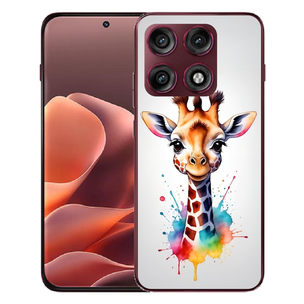 mmCase gél tok a Motorola Edge 70 Pro-hoz – zsiráf 1