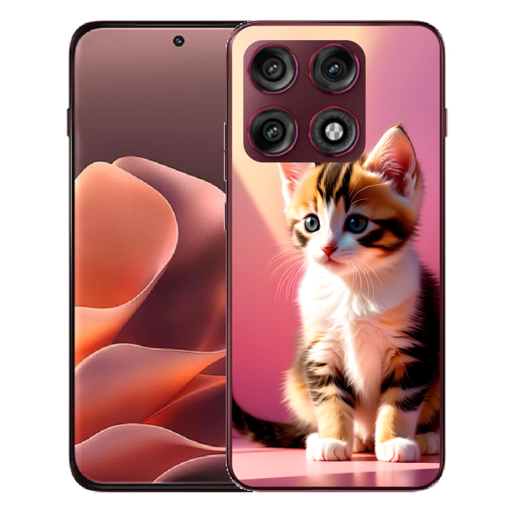 mmCase gél tok a Motorola Edge 70 Pro-hoz – kíváncsi cica 2