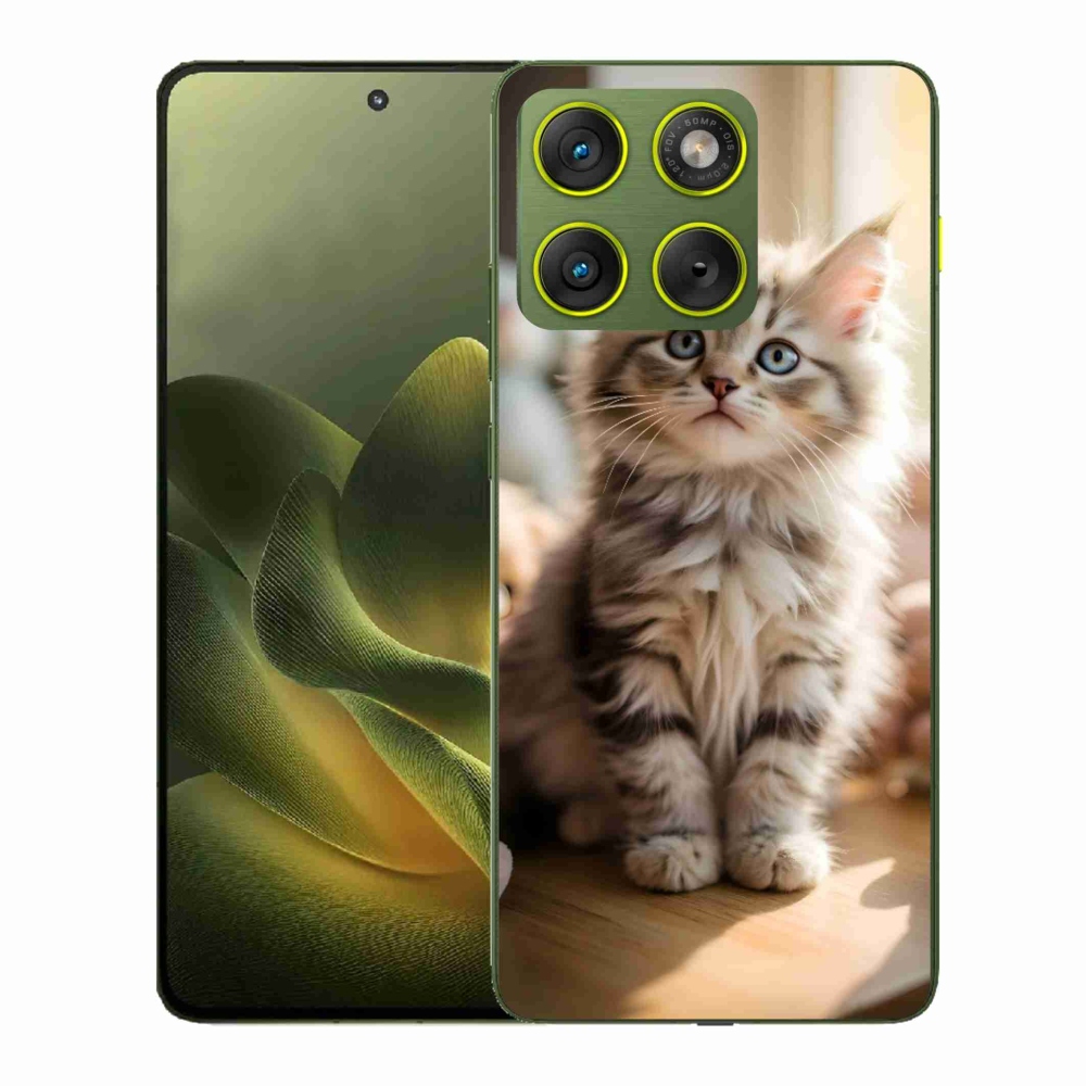 Zselés borítás mmCase a Motorola Edge 70 készülékhez - aranyos cica 10