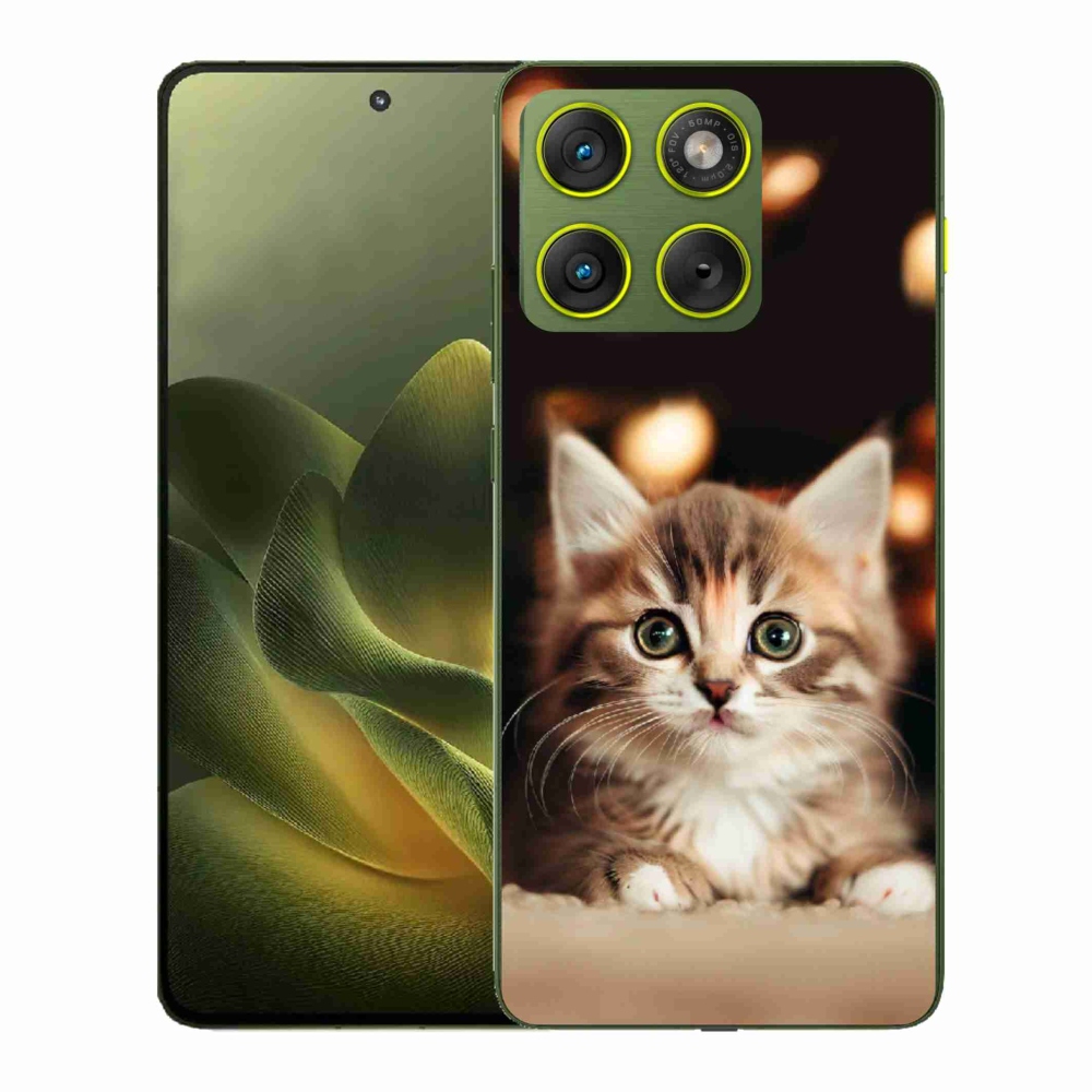 Zselés borítás mmCase a Motorola Edge 70 készülékhez - aranyos cica 2