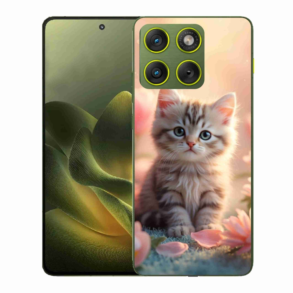 Zselés borítás mmCase a Motorola Edge 70 készülékhez - aranyos cica 8
