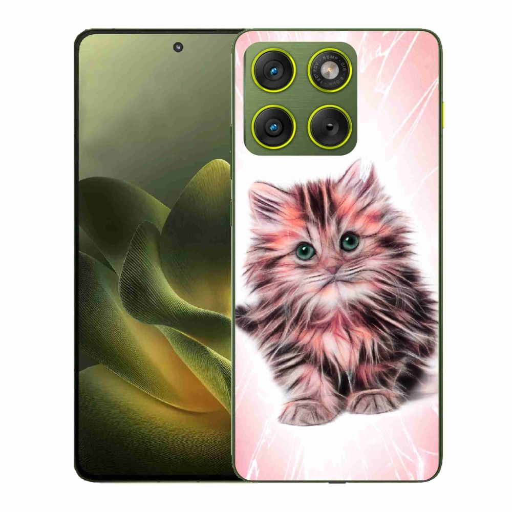Zselés borítás mmCase a Motorola Edge 70 készülékhez - aranyos cica
