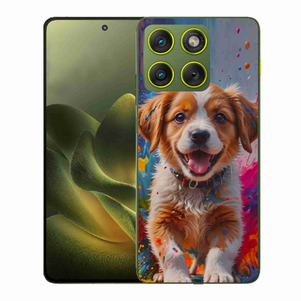 Zselés borítás mmCase a Motorola Edge 70 készülékhez - aranyos kiskutya 3