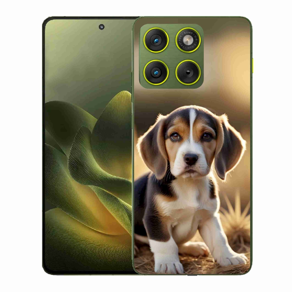 Zselés borítás mmCase a Motorola Edge 70-hez - aranyos beagle