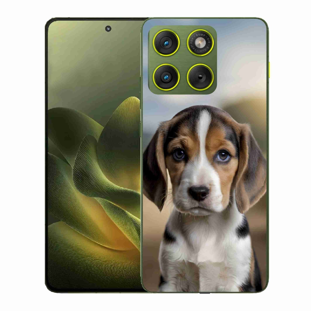 Zselés borítás mmCase a Motorola Edge 70-hez - aranyos beagle