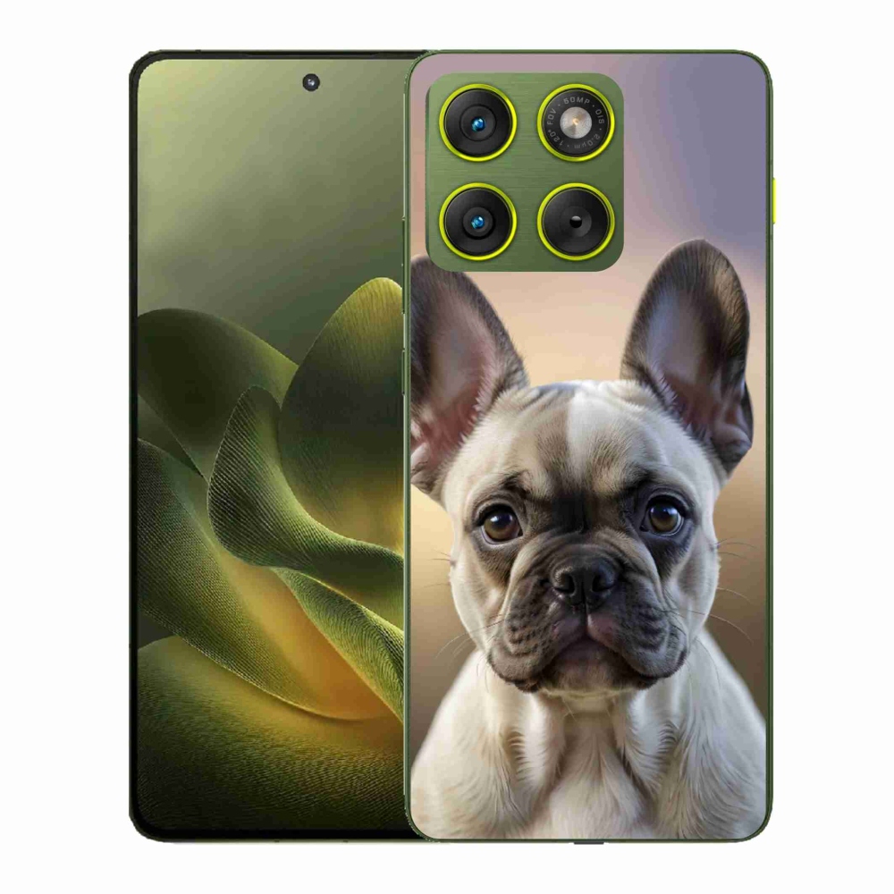 Zselés borítás mmCase a Motorola Edge 70 készülékhez - aranyos francia bulldog