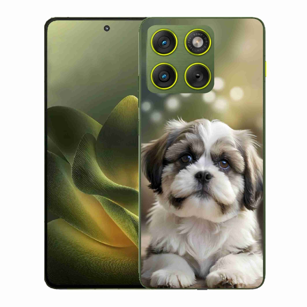 Zselés borítás mmCase a Motorola Edge 70-hez - aranyos shih-tzu