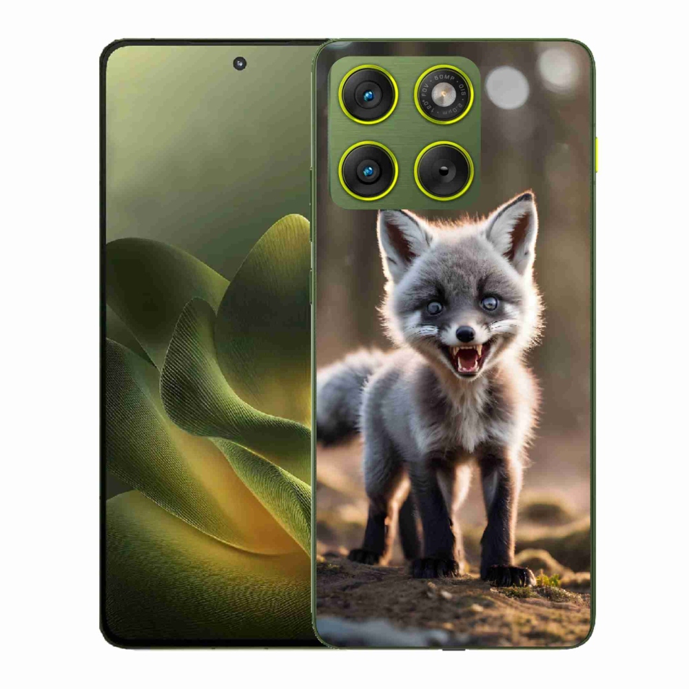 Zselés borítás mmCase a Motorola Edge 70 készülékhez - dühös róka