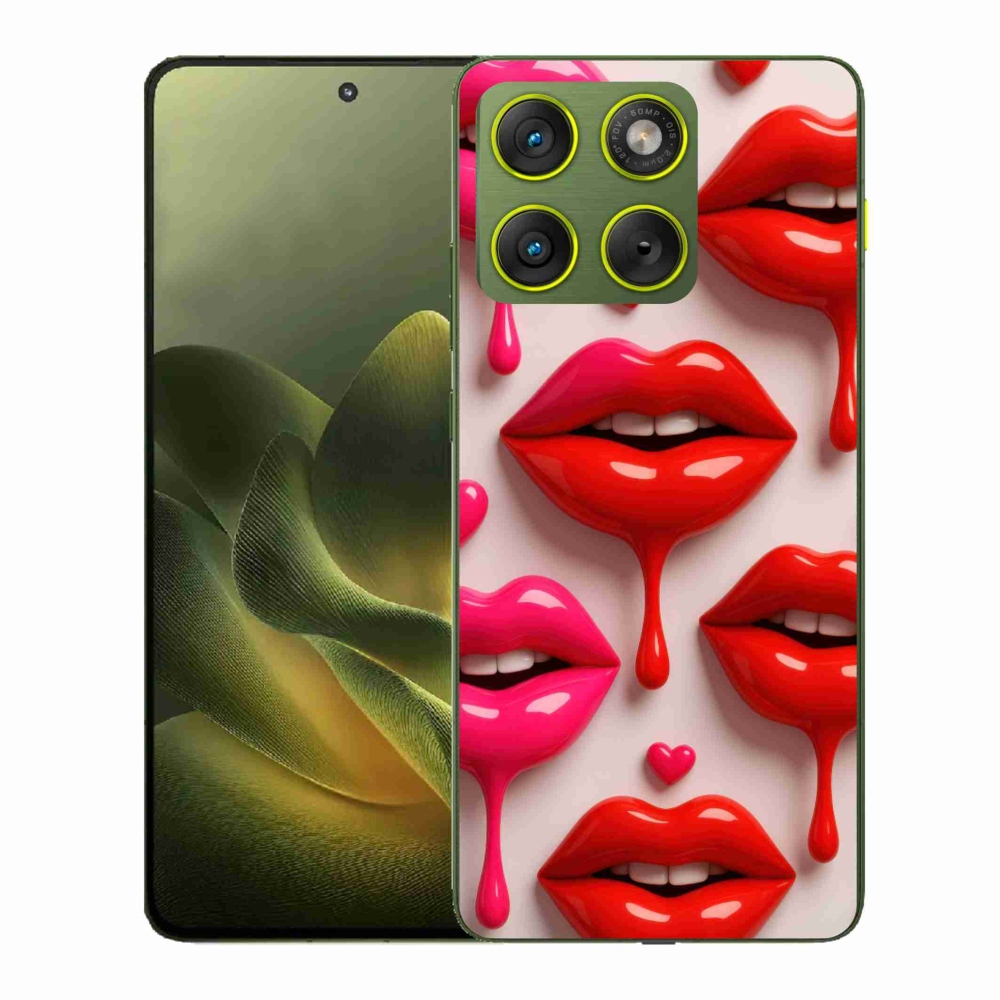 Zselés borítás mmCase a Motorola Edge 70 készülékhez - ajkak 2