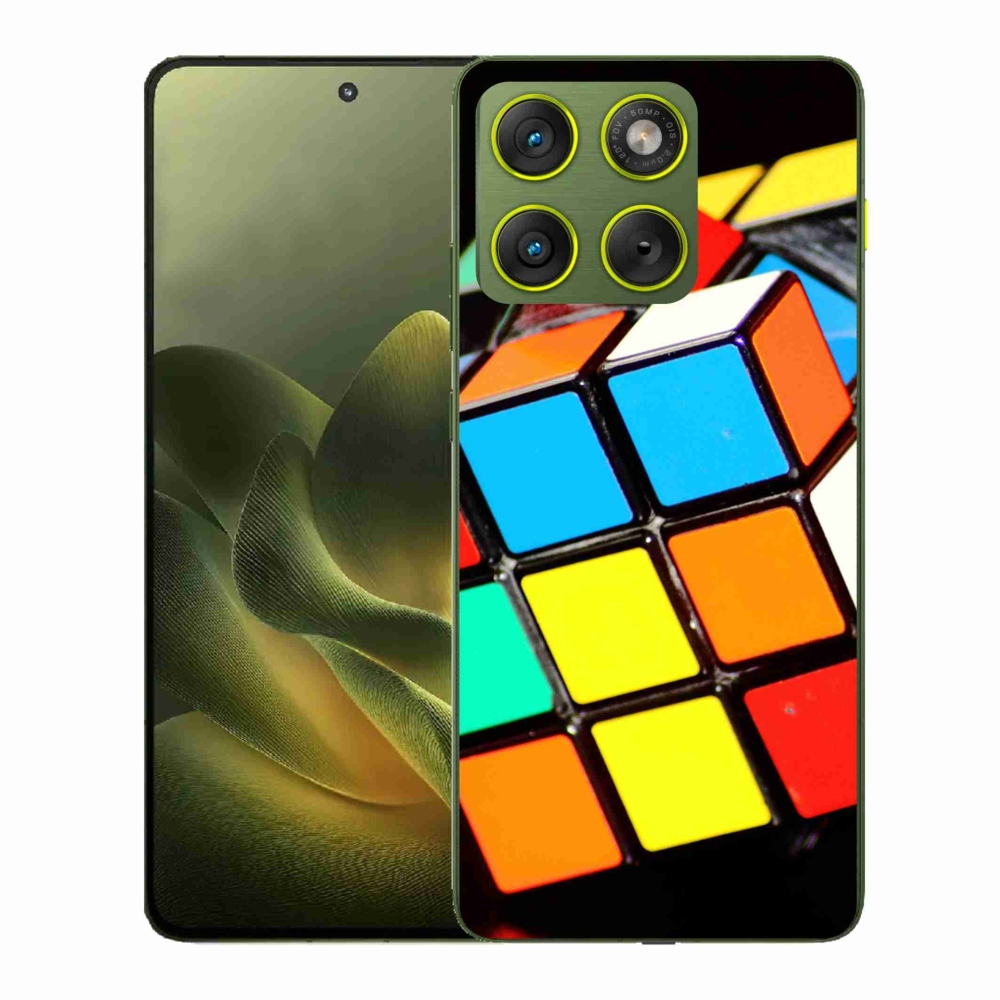 Zselés borítás mmCase a Motorola Edge 70 készülékhez - Rubik-kocka