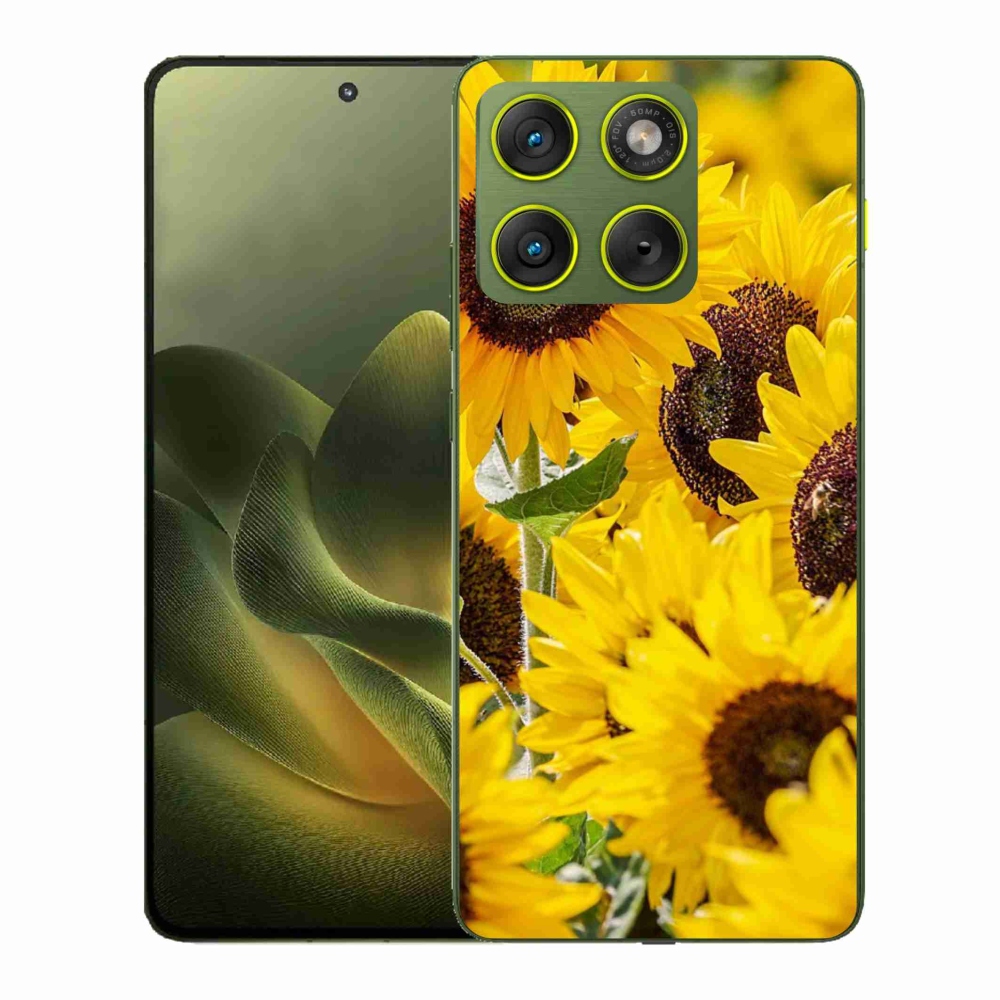 Zselés borítás mmCase a Motorola Edge 70 készülékhez - Napraforgó