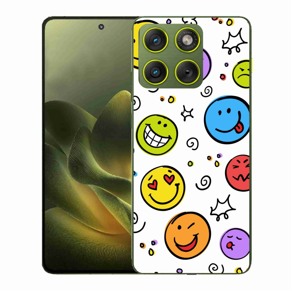 Zselés borítás mmCase a Motorola Edge 70 készülékhez - smiley-k