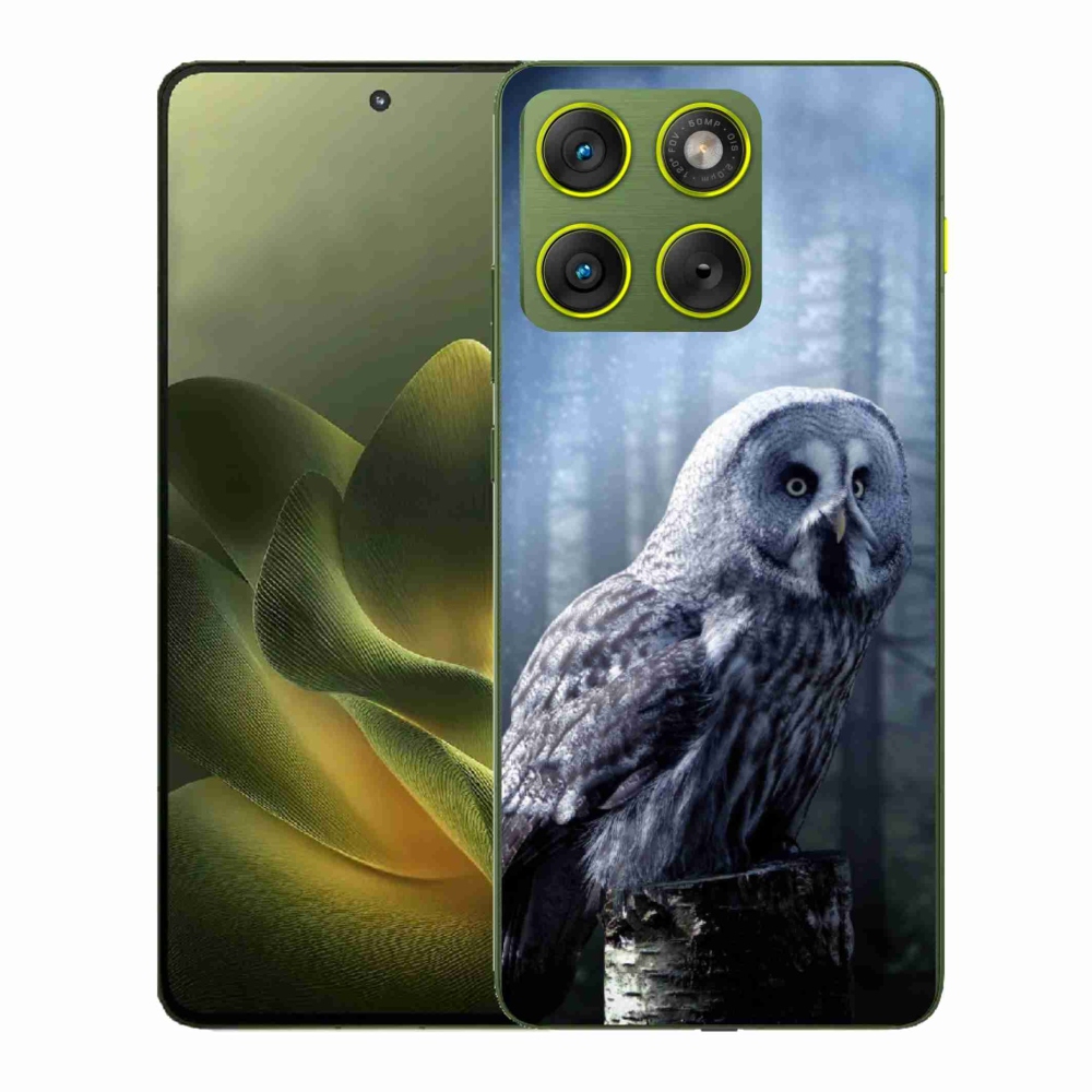 Zselés borítás mmCase a Motorola Edge 70 készülékhez - bagoly