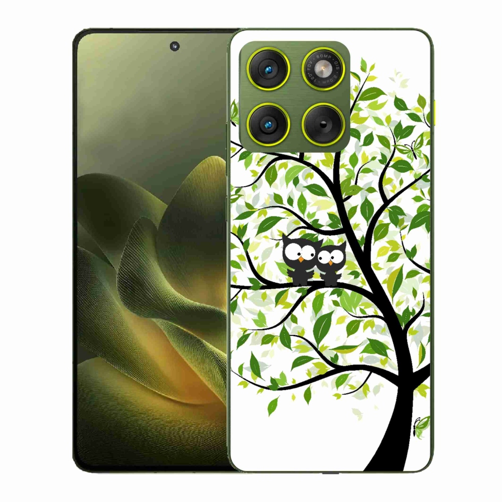 Zselés borítás mmCase a Motorola Edge 70 készülékhez - baglyok a fán