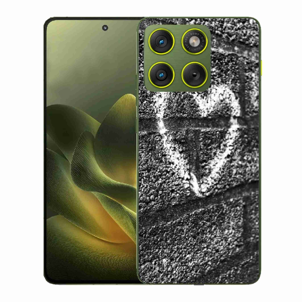 Zselés borítás mmCase a Motorola Edge 70 készülékhez - szív a falon