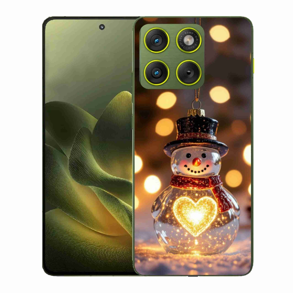 Gél borítás mmCase a Motorola Edge 70 készülékhez - Karácsonyi hóember