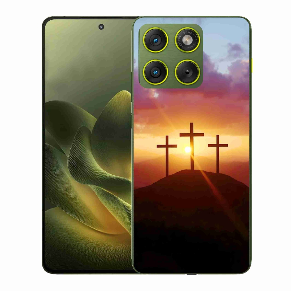 Zselés borítás mmCase a Motorola Edge 70 készülékhez - három kereszt