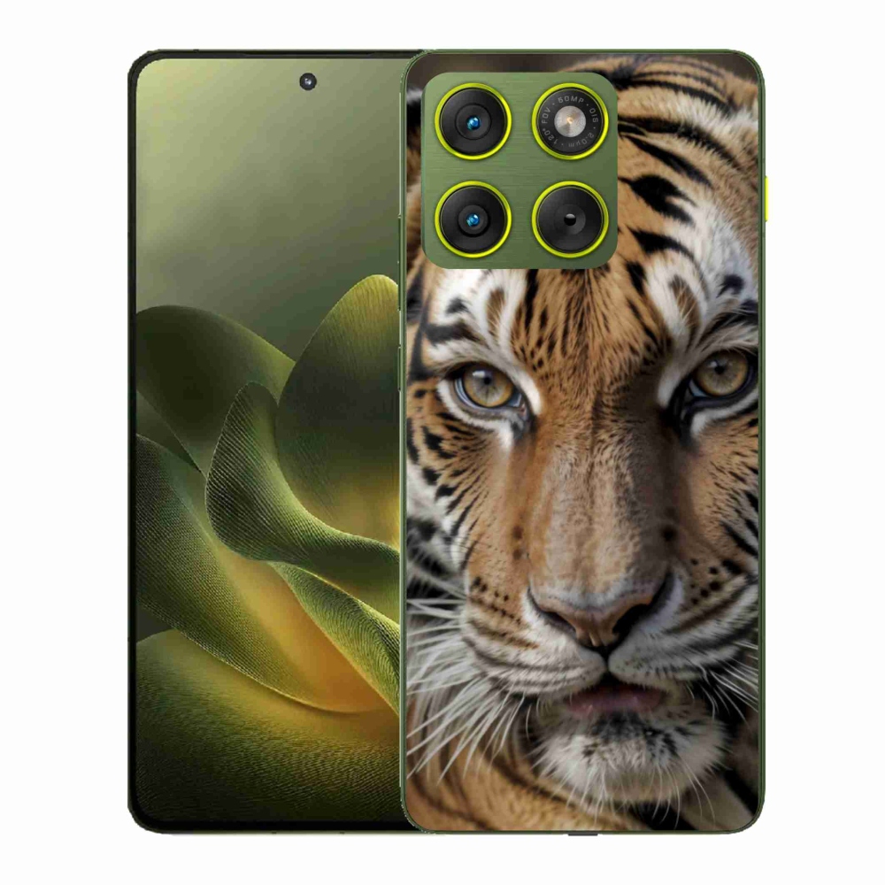 Zselés borítás mmCase a Motorola Edge 70 készülékhez - tigris nézet