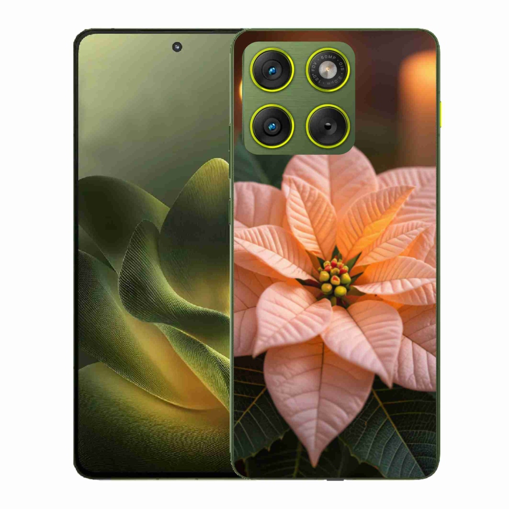 Zselés borító mmCase a Motorola Edge 70 készülékhez - mikulásvirág