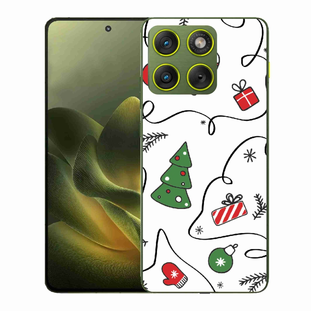 Zselés borító mmCase a Motorola Edge 70 készülékhez - karácsonyi motívumok