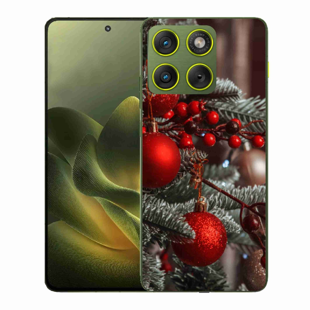 Zselés borítás mmCase a Motorola Edge 70-hez - karácsonyi dekorációk 2