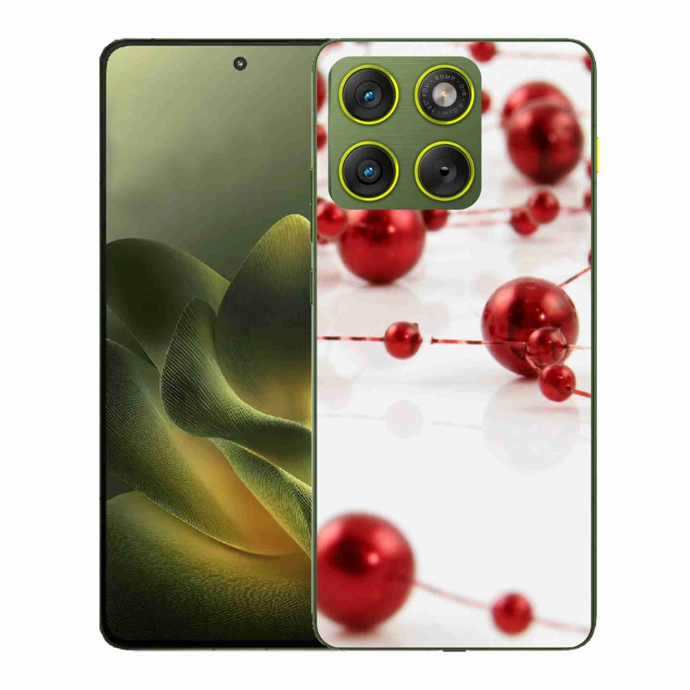 Zselés borítás mmCase a Motorola Edge 70 készülékhez - karácsonyi lánc