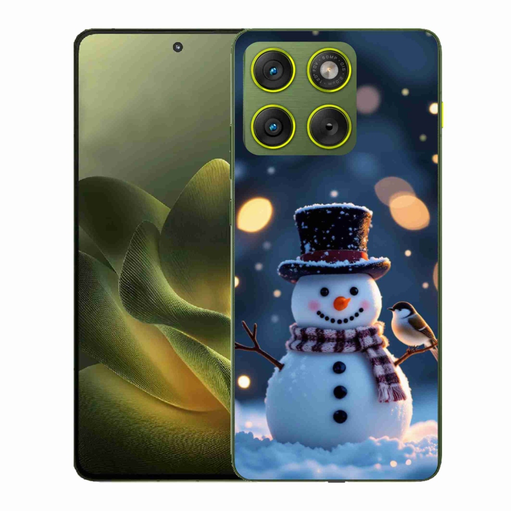 Zselés borítás mmCase a Motorola Edge 70 készülékhez - Karácsonyi hóember