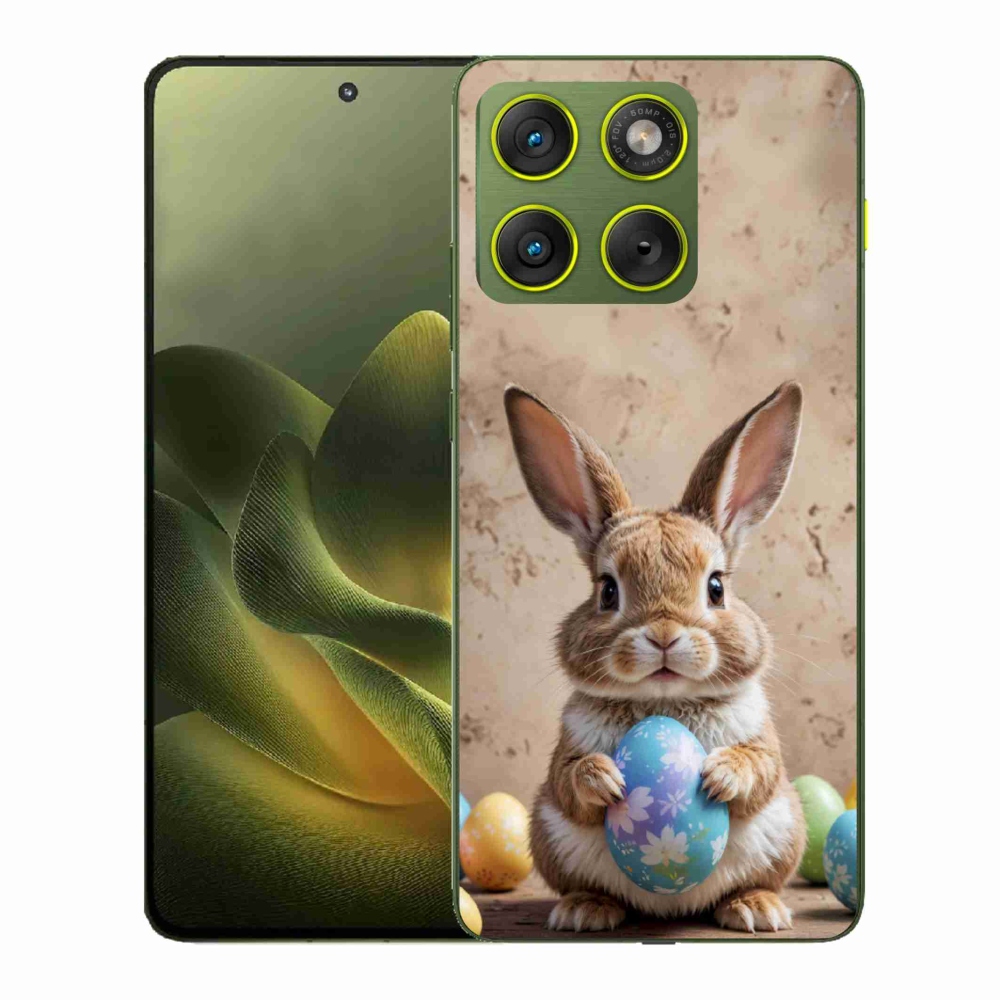 Zselés borítás mmCase a Motorola Edge 70 készülékhez - Húsvéti nyuszi