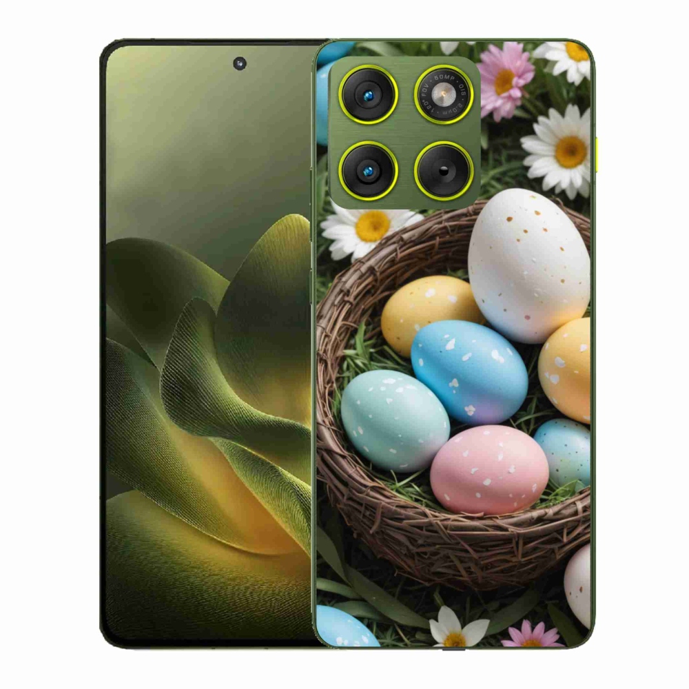 Zselés borítás mmCase a Motorola Edge 70 készülékhez - Húsvéti tojások 2