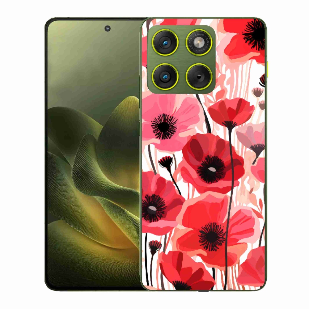 Zselés borítás mmCase a Motorola Edge 70 készülékhez - mákos 1