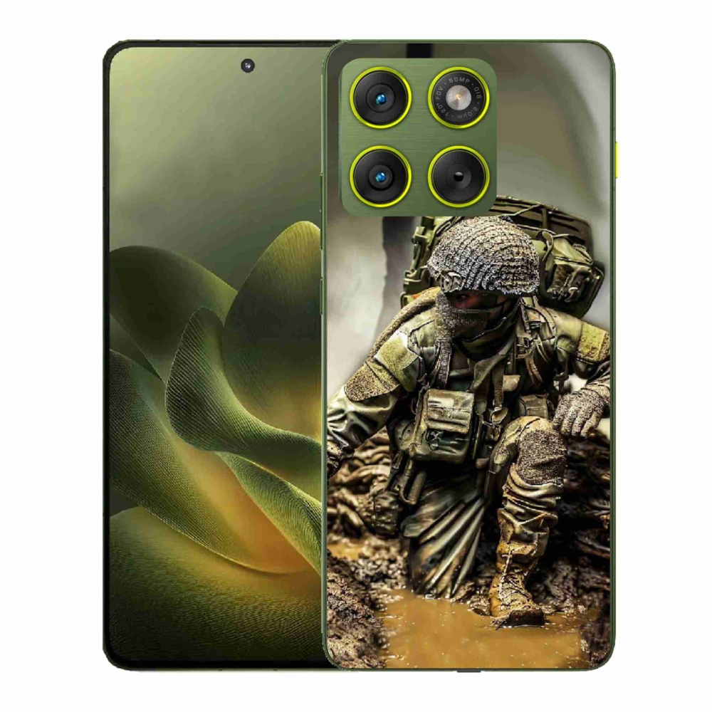 Zselés borítás mmCase a Motorola Edge 70-hez - katona