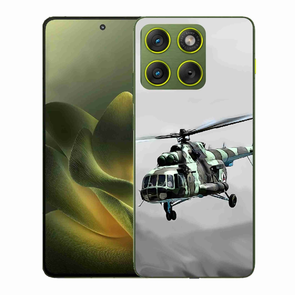Zselés borítás mmCase a Motorola Edge 70-hez - katonai helikopterhez